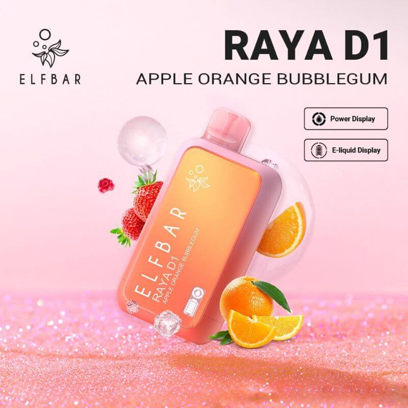 ELFBAR-RAYA-D1-13K-APPLE-ORANGE-BUBBLEGUM-SG-Vape-Hub