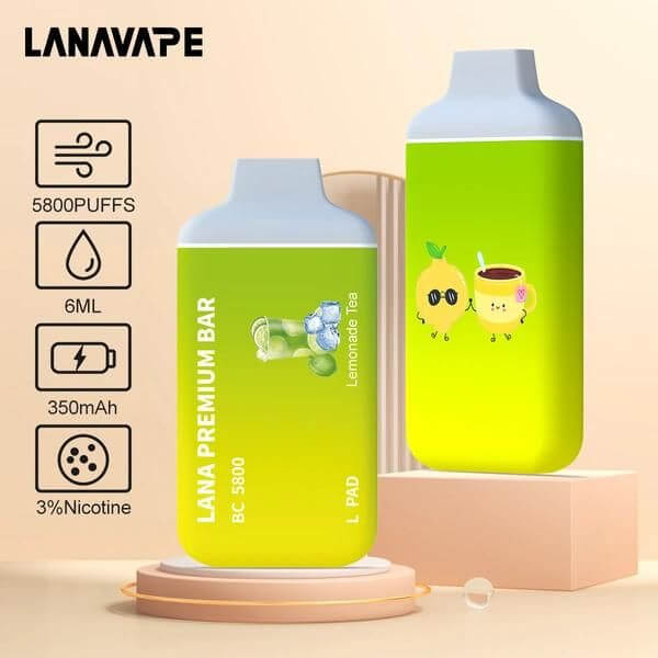 LANA-PREMIUM-BAR-5800-PUFFS-LEMONADE-TEA-SG-Vape-Hub