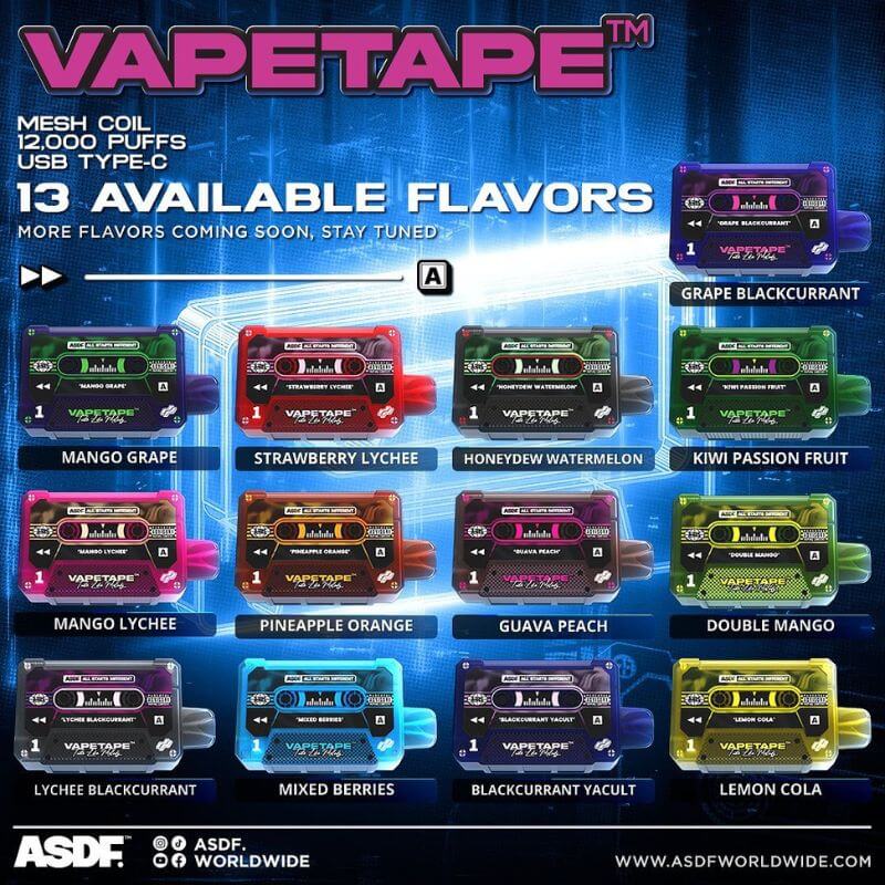 VAPETAPE-12K-PUFFS-FLAVORS-LIST-SG-Vape-Hub